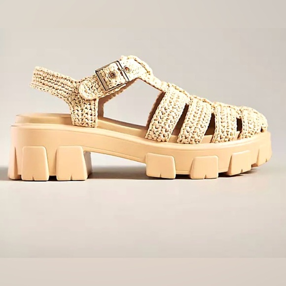 Silent D Shoes - Anthropologie Silent D Freda Fisherman Sandals in Neutral Size 39 8.5 US